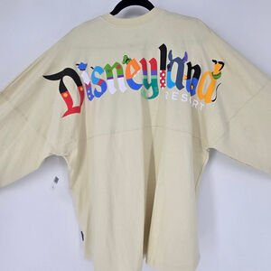 Disney Parks Disneyland Spirit Jersey – Character Letters Puffy Text – XL NWT